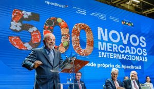 15.12.2025 - Presidente da República, Luiz Inácio Lula da Silva, durante a cerimônia de inauguração da nova sede da ApexBrasil e o ato alusivo à abertura de 500 novos mercados para a exportação de produtos agropecuários. Brasília (DF) - Brasil