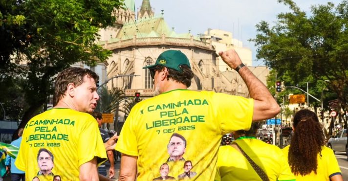Manifestantes protestam pela anistia em São Paulo | Foto: Sonaira Fernandes/Reprodução