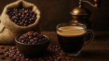 Enquanto a saca de café brasileiro sai por pouco mais de R$ 1,3 mil, países como a Alemanha, por exemplo, exportam a R$ 12 mil, mesmo sem serem produtores | Foto: Divulgação/Oeste | Imagem criada com o auxílio de inteligência artificial
