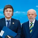 Os presidentes da Argentina, Javier Milei, e do Brasil, Lula da Silva | Foto: Ricardo Stuckert/PR