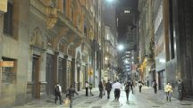 Centro da cidade de São Paulo Rua XV de Novembro