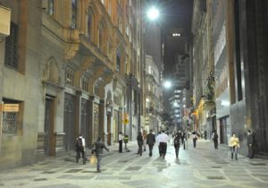 Centro da cidade de São Paulo Rua XV de Novembro