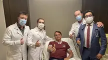 Jair Bolsonaro em janeiro de 2022, durante internação para desobstruir o intestino em consequência de atentado político | Foto: Reprodução/X