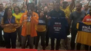 Assembleia de trabalhadores dos Correios de Minas Gerais | Foto: Reprodução/YouTube