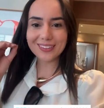 A corretora Ludmila Balduino, durante relato sobre a rejeição ao 13 na hora de vender imóveis de alto padrão | Foto: Reprodução/Instagram