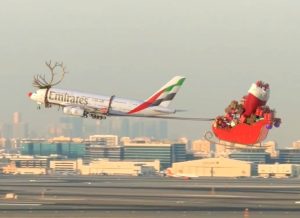Cena de vídeo criado pela Emirates por meio de efeitos especiais | Foto: Reprodução/X