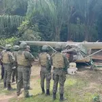 A FAB relatou que a aeronave foi localizada quando entrou na Zona de Identificação de Defesa Aérea, área sob monitoramento militar em razão da presença de atividades ilícitas | Foto: Divulgação/ FAB