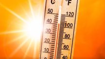 O Brasil segue sob domínio de um forte bloqueio atmosférico, mantendo as temperaturas até 5 °C acima da média | Foto: Reprodução/X