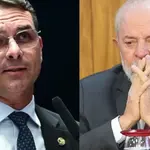 O senador Flávio Bolsonaro e o presidente Lula da Silva: novo cenário para 2026 | Foto: Montagem/Oeste