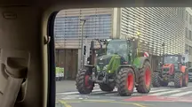 Manifestação de agricultores em Bruxelas nesta quinta-feira, 18