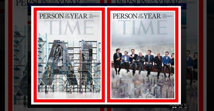 Opções de capa criadas pela Time para homenagear líderes da tecnologia | Foto: Divulgação/Time
