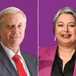 José Antonio Kast e Jeannette Jara | Fotos: Reprodução