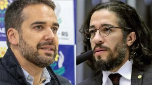O governador do Rio Grande do Sul, Eduardo Leite, e o ex-deputado Jean Wyllys | Foto: Reprodução/Redes sociais