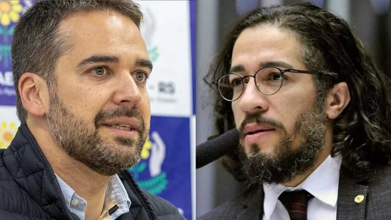 O governador do Rio Grande do Sul, Eduardo Leite, e o ex-deputado Jean Wyllys | Foto: Reprodução/Redes sociais