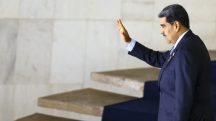 Ditador da Venezuela, Nicolás Maduro, durante reunião com presidentes de países da América do Sul, no Palácio do Itamaraty | Foto: Marcelo Camargo/Agência Brasil