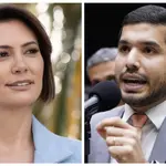 Michelle e André Fernandes divergem sobre as alianças do PL | Foto: Divulgação/PL/Pablo Valadares/Câmara dos Deputados