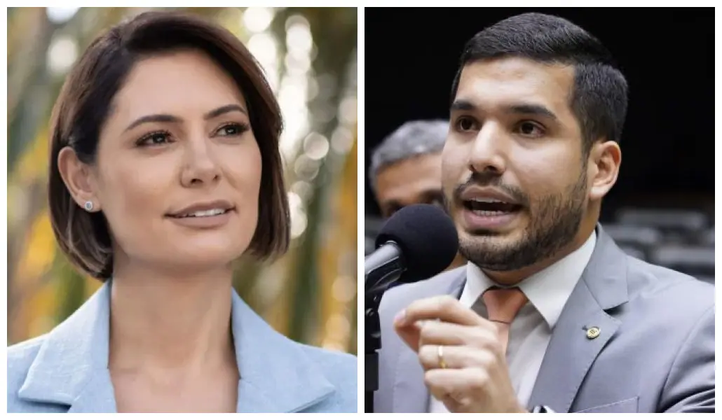 Michelle e André Fernandes divergem sobre as alianças do PL | Foto: Divulgação/PL/Pablo Valadares/Câmara dos Deputados