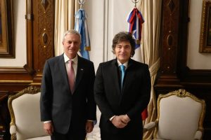 O presidente eleito do Chile, José Antonio Kast, e o líder da Argentina, Javier Milei | Foto: Divulgação/Governo da Argentina