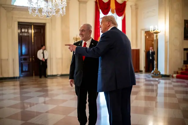 Netanyahu e Trump Casa Branca