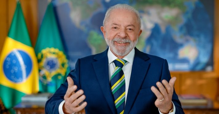 Lula durante pronunciamento em cadeia nacional de rádio e TV: uso da máquina pública | Foto: Reprodução/YouTube