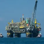 Plataforma da Petrobras na Bacia de Campos, no litoral fluminense | Foto: Divulgação/Petrobras