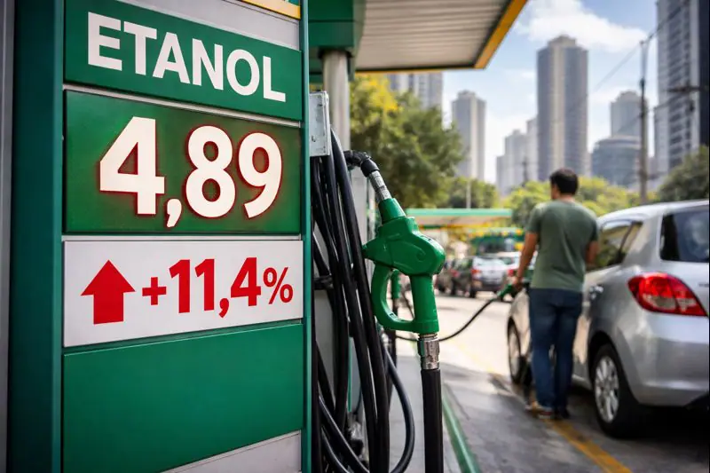 Preço do etanol reflete pressão inflacionária na capital paulista | Foto: Montagem sobre reprodução/Oeste
