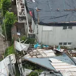 O fenômeno foi registrado durante um período de chuvas intensas e ventania em cidades do Rio Grande do Sul | Foto: Reprodução/Portal de Camaquã