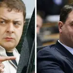 Fábio Luís da Silva, o filho de Lula, e o senador Flávio Bolsonaro | Foto: Montagem sobre reprodução nas redes sociais