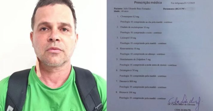Silvinei alegou ter câncer no cérebro | Foto: Divulgação/Polícia do Paraguai