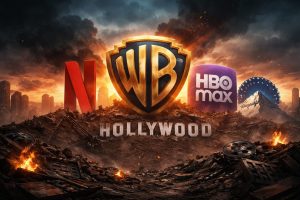 Hollywood já deu sinais claros de que não hesita em reescrever narrativas consagradas | Foto: Divulgação/Oeste | Imagem criada com o auxílio de inteligência artificial