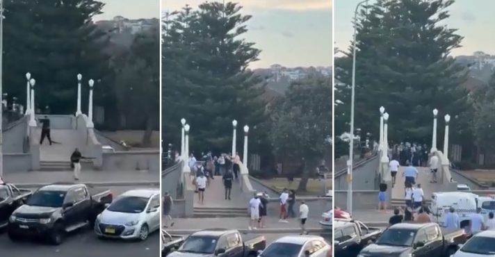 Atiradores nas proximidades da Praia Bondi, em Sydney | Fotos: Reprodução/Redes sociais