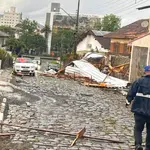 As equipes resgate atenderam 15 famílias afetadas pelo temporal | Foto: Divulgação/Defesa Civil