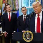 O presidente dos EUA, Donald Trump, durante anúncio na Casa Branca | Foto: Reprodução/Redes sociais