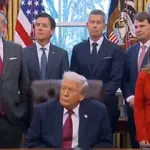 Donald Trump durante entrevista em que reforçou os riscos existentes na Venezuela | Foto: Reprodução/X