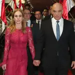 Alexandre de Moraes e Viviane Barci em solenidade no TSE | Foto: Isac Nóbrega/PR