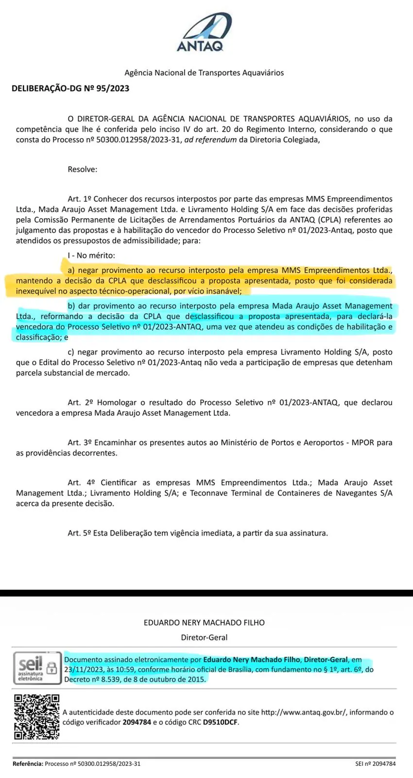 JBS Antaq Porto de Itajaí