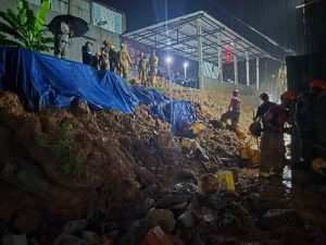 Imagens do soterramento em Ilhabela | Foto: Divulgação/Corpo de Bombeiros SP