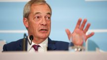 O líder do partido Reform UK, Nigel Farage,