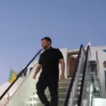 Presidente da Ucrânia, Volodymyr Zelensky, chega aos EUA para reunião com Donald Trump | Foto: Reprodução/X