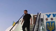 Presidente da Ucrânia, Volodymyr Zelensky, chega aos EUA para reunião com Donald Trump | Foto: Reprodução/X