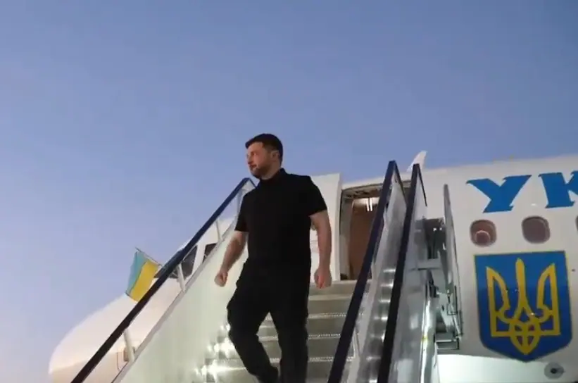 Presidente da Ucrânia, Volodymyr Zelensky, chega aos EUA para reunião com Donald Trump | Foto: Reprodução/X