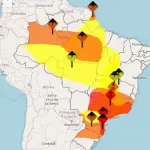 Alertas do Inmet em vigor nesta terça-feira, 30 | Foto: Reprodução/Inmet