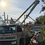 Além de afetar semáforos, vendaval derrubou árvores e deixou milhares de paulistanos sem luz | Foto: Enel/Divulgação