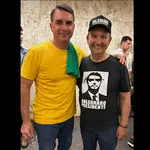O governador de Santa Catarina, Jorginho Mello, e o senador Flávio Bolsonaro | Foto: Reprodução/Instagram