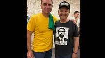 O governador de Santa Catarina, Jorginho Mello, e o senador Flávio Bolsonaro | Foto: Reprodução/Instagram