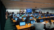 Sessão da CCJ da Câmara dos Deputados