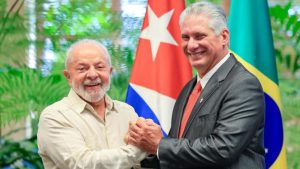 Lula em encontro com o ditador de Cuba, Miguel Díaz-Canel | Foto: Ricardo Stuckert/PR