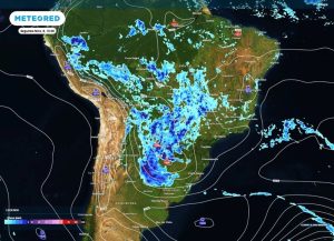 mapa da previsão do tempo da meteored - 08122025 - manhã