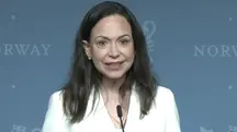 María Corina Machado, líder da oposição da Venezuela e vencedora do Nobel da Paz | Foto: Reprodução/Redes sociais