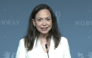 María Corina Machado, líder da oposição da Venezuela e vencedora do Nobel da Paz | Foto: Reprodução/Redes sociais